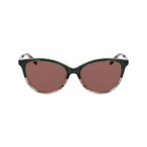 BRAND NEW Anne Klein Two-Tone Olive and Gold Sunglasses with Case - Picture 1 of 1